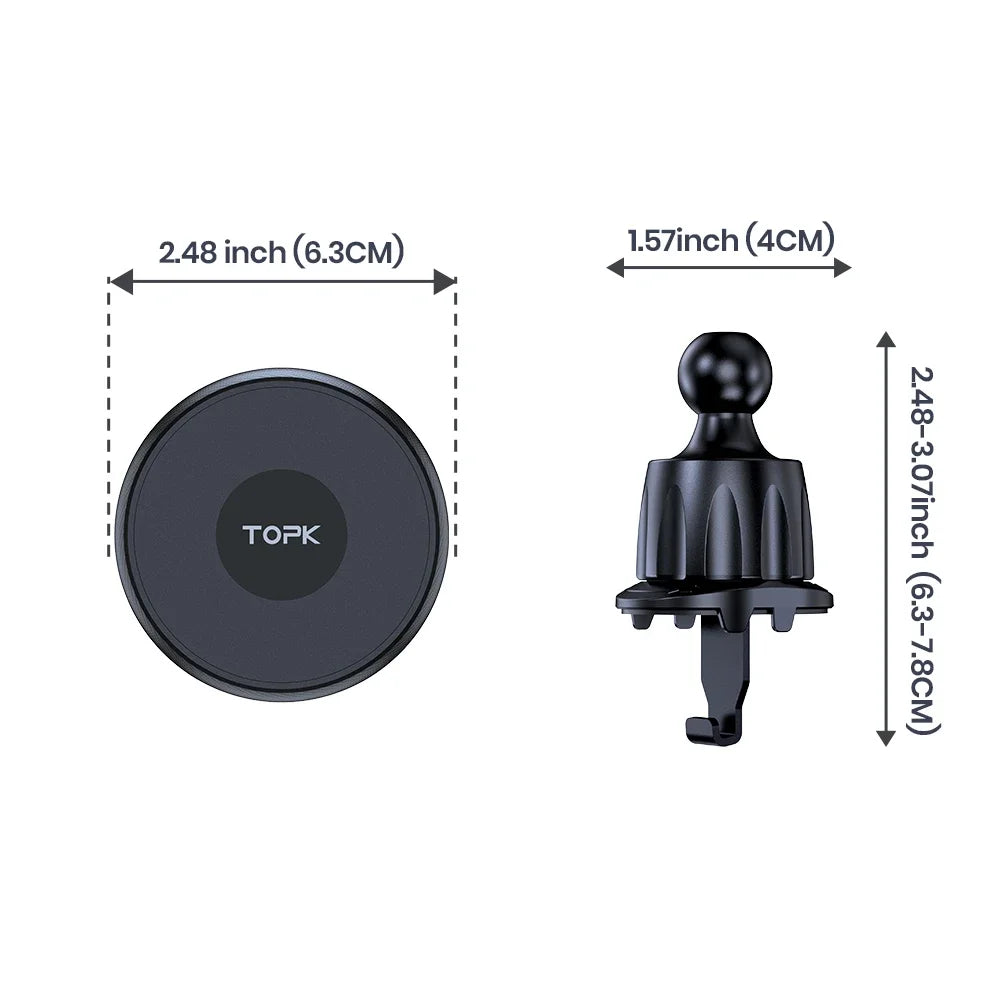TOPK Magnetic Phone Holder Car Magnetic