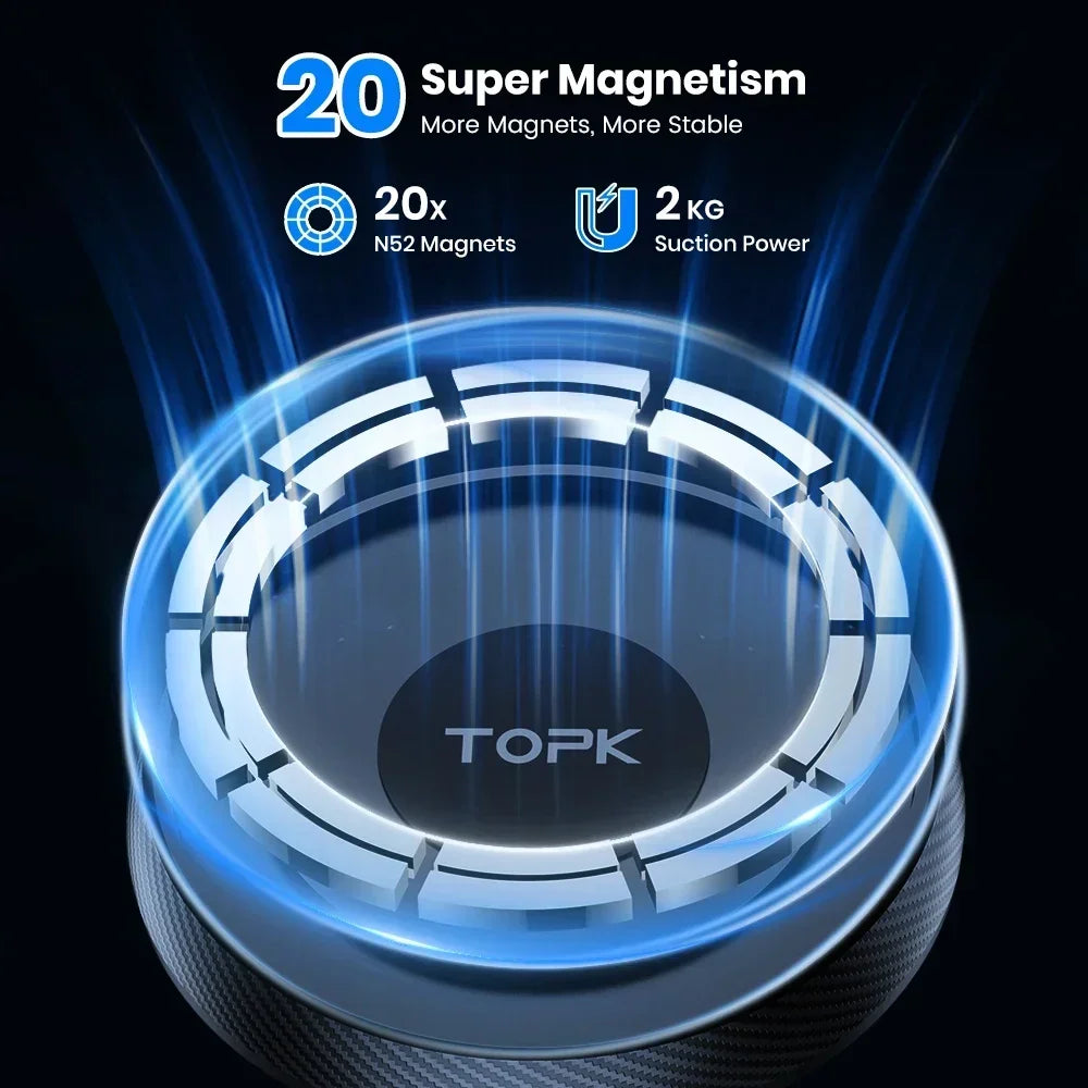 TOPK Magnetic Phone Holder Car Magnetic